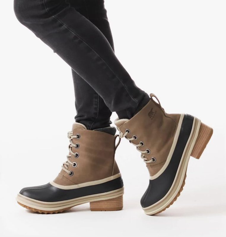 Sorel Dam Gummistövlar Khaki/Svarta - Slimpack™ Iii Lace Duck Mid - LXC-076214
